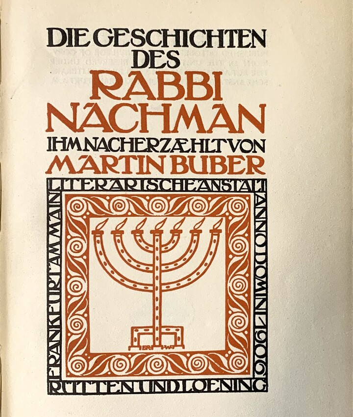 Titelblatt "Die Geschichten des Rabbi Nachman"