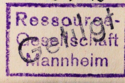 Rechteckiger Stempel der Ressource-Gesellschaft